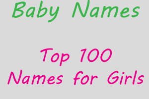Top 100 Baby Girl Names